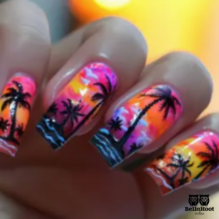 PRESS ON NAILS - CORAL HORIZON 